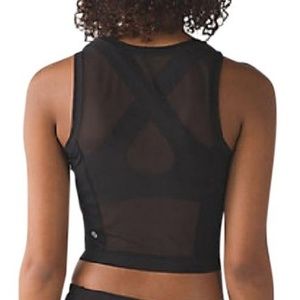 Lululemon Free Runner Cropped Tank Black